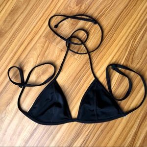 Victoria’s Secret PINK Black triangle bikini top sz S